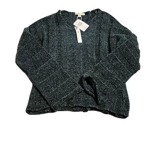 Women's Soft Hunter Green Y2K Sweater Size-Large